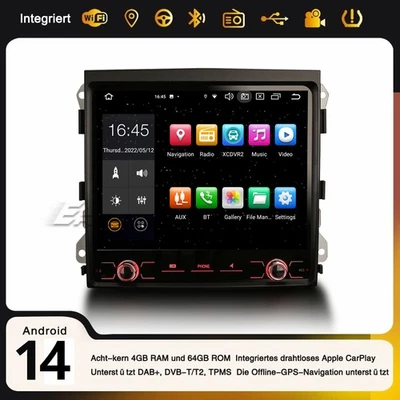 8,4" 64GB 8 Kern Android 14 DAB+ Autoradio Navi PORSCHE CAYENNE CarPlay WiFi DSP - Bild 1 von 4