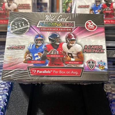 2021 Wild Card ALUMINATION Collegiate Ed Blaster Box 32 Cards Football NEW 🏈🏈 - Image 1 of 2