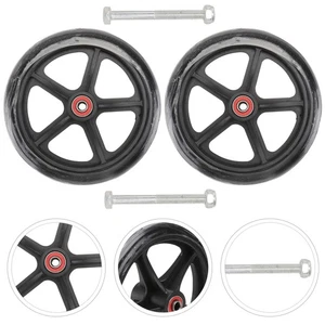 2 Piezas Accesorios para Silla de Ruedas Compras Ruedas de Repuesto Frontales para - Imagen 1 de 12