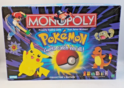 Monopoly Pokémon Collector's Edition 1999 Hasbro Game Complete Pikachu - Image 1 of 4