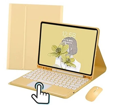 Funda con teclado táctil para iPad A16 2025 (11º iPad (A16)/iPad 10ª generación amarillo Foto 1 de 4