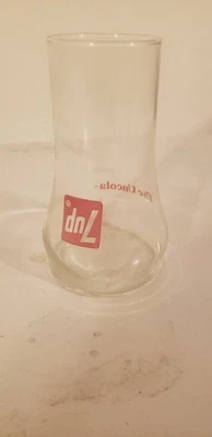 70s 7UP Glass THE UNCOLA Collectible Upside Down Drinking Glass Vintage 1970s - Image 1 of 3
