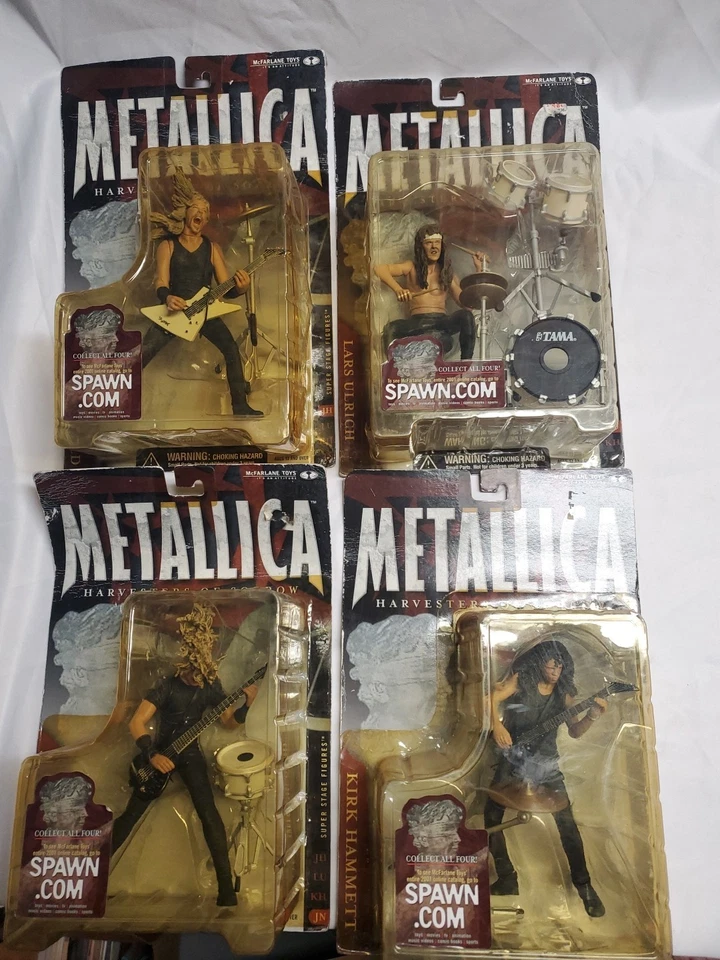 2001 McFarlane Spawn Metallica Harvesters of Sorrow complete 4 figure set Sealed - Image 1 of 4