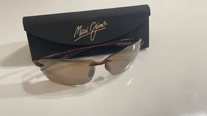 Maui Jim MJ-423-26 Lighthouse Sunglasses Clear Brown Frame Brown Lenses 65-13-12 - Picture 1 of 15