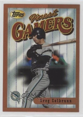1996 Topps Finest Refractor Greg Colbrunn #176 - Image 1 of 2