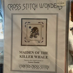 Cross Stitch Wonders Maiden Of The Killer Whale 1996 By Jeanne Gamble - Picture 1 of 5