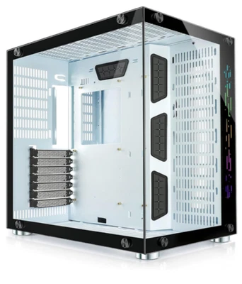 GIM ATX Gaming PC Case GM1 White – Tempered Glass, USB 3.0, RGB Strip-OPEN BOX - Image 1 of 4