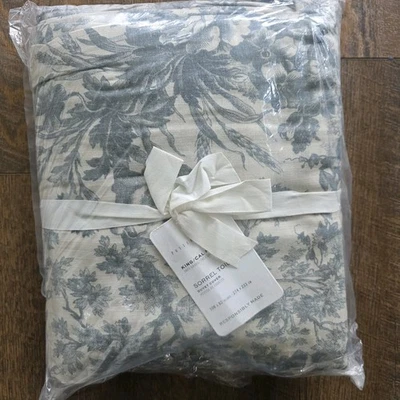 New Pottery Barn Sorrel Toile King/Cal King Duvet Cover Blue NEW - Image 1 of 4