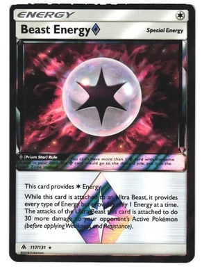 Beast Energy Prism Star  - Holo Prism Rare SM - Forbidden Light 117/131 NM - Image 1 of 2