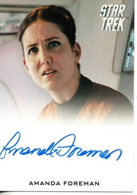 Star Trek Movie Auto Trading Card Amanda Foreman "Hannity" - Image 1 of 2