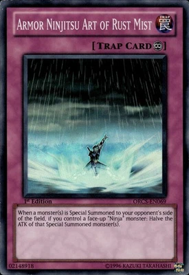 Armor Ninjitsu Art Of Rust Mist - Super Rare 1st Ed. ORCS-EN069 - LP - YuGiOh - Image 1 of 2