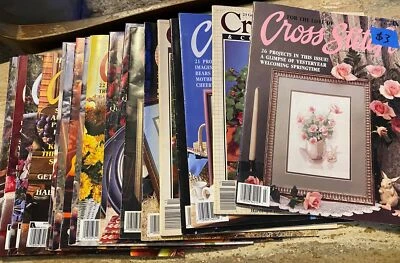Lot Of 22 Vintage Cross Stitch Magazines For The Love Of Cross Stitch Leisure Ar - Image 1 of 4