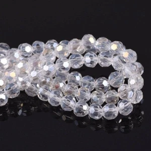 120 loose 4mm round faceted crystal beads - Picture 1 of 1