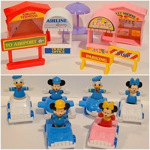 Vintage 1960’s Walt Disney Productions Airport Playset Figures Hong Kong - Picture 1 of 6