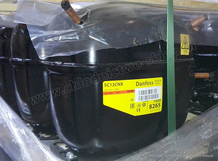 230V compressor Danfoss SC12CNX [104H8265] made by Secop R290 refrigeration - Image 1 of 1