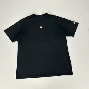 NIKE T Shirt Mens Medium Short Sleeve Crew Neck Centre Tuned Air TN Black Cotton - Foto 1 di 10