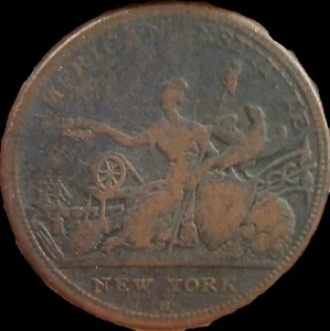 1836 New York City Token . Scarce  - Picture 1 of 2