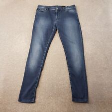 Armani Mens Jeans 30x29 Blue J14 Skinny Slim Fit Denim Stretch W30 L29