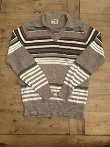 Vintage 70er Jahre Pullover Montgomery Ward Sweater Größe L Pulli - Bild 1 von 4