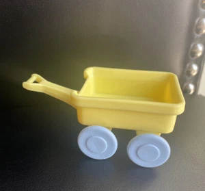 Fisher Price Loving Family Dollhouse Backyard Yellow Wagon Replacement Part - Picture 1 of 5