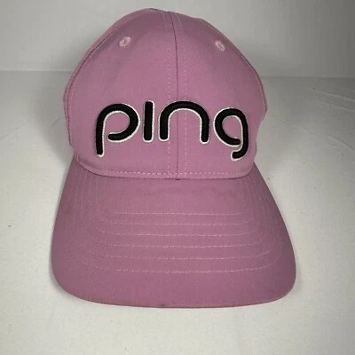 Sombrero de golf Ping para mujer púrpura/rosa 110 poliéster spandex Flexfit  Foto 1 de 4
