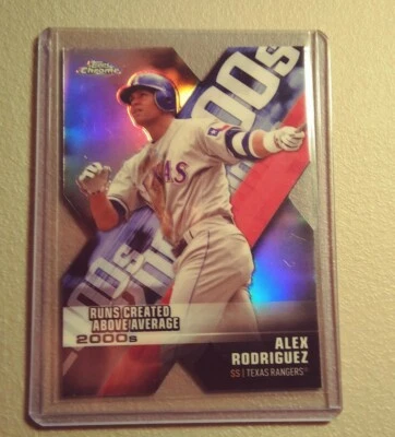 2020 Topps Chrome Decade of Dominance Die Cut #DOD-13 Alex Rodriguez - Image 1 of 2