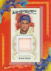 2010 Topps Allen & Ginter Relic #AGR-ARA Aramis Ramirez BAT