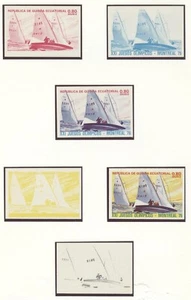 Equatorial Guinea Olympic Games Montreal 1976 Imperf colorproofs 0.80 Ekuele MNH - Picture 1 of 1