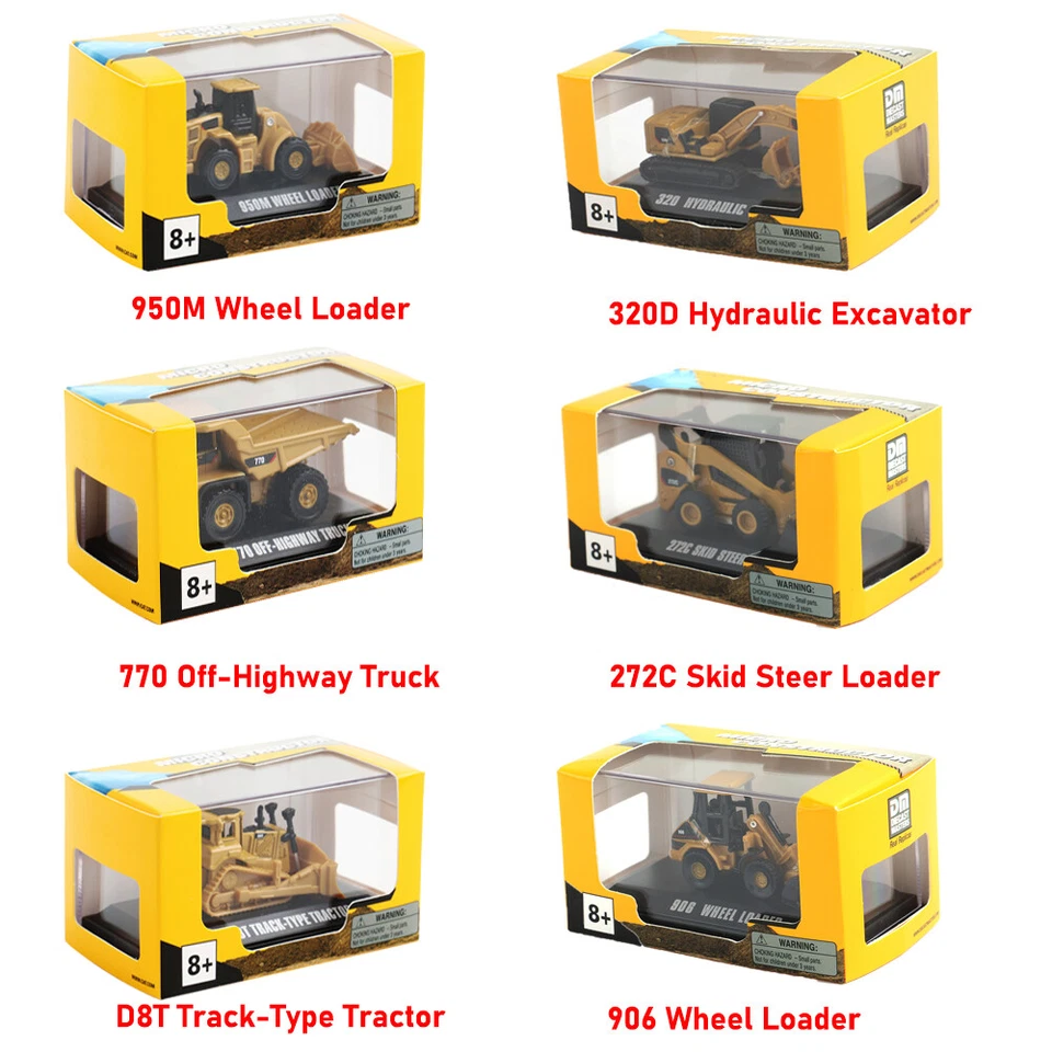 1/160 Mezclador Hormigón Camión Excavadora Cargador Tractor Aleación DieCast Mini Modelo Juguete Foto 1 de 4