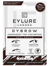 Eylure Dybrow Dye Kit, Permanent Brow Tint, Dark Brown