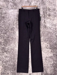 New Ralph Lauren Black Label Dress Pants 32 Men Charcoal Gray Wool Made In Italy - Picture 1 of 7
