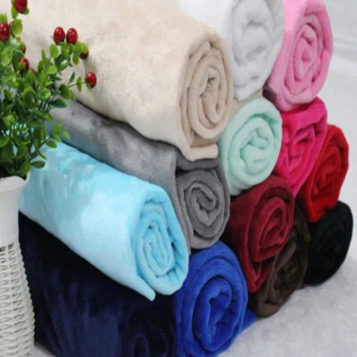 Faux Fur Fabric Plush Furry Fluffy Soft Backdrop Blanket DIY Cloth 100 160cm - Image 1 of 4