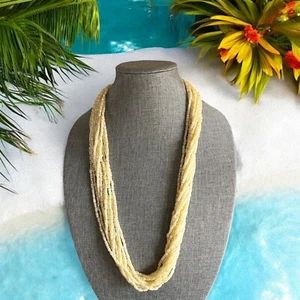 Collar de perlas de imitación marfil multihiebra - Imagen 1 de 2