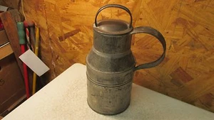 Antique Small Tin Cream Can with Handle - Picture 1 of 3