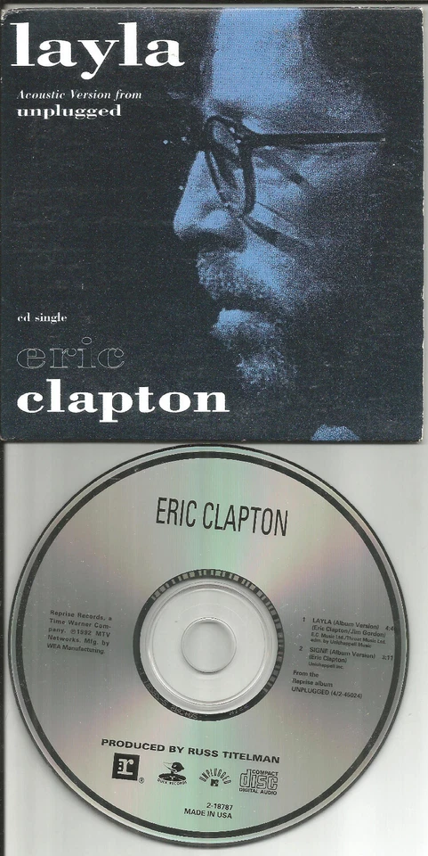 ERIC CLAPTON Layla / Signe LIMITED EDITION CARDED SLEEVE USA PRESSING CD single - Image 1 of 1