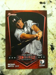2013 BOWMAN UNDER ARMOUR MICHAEL GETTYS BASEBALL FACTORY ROOKIES - Picture 1 of 1