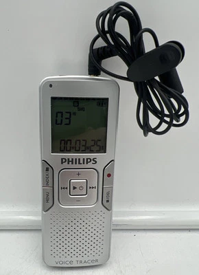 Philips Digital MP3 Voice Recorder Tracer w/ Microphone, LFH0662/40 - TESTED! - Image 1 of 4