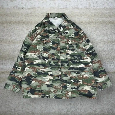 Camisa De Colección Años 90 Roamans Abotonada Para Hombres 3XL Caza Camuflaje Manga Larga Bosque Foto 1 de 4