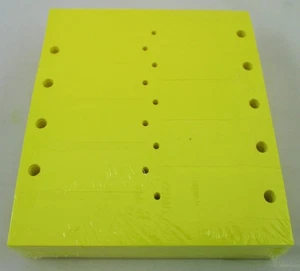 GELB - abschließbare Schlüsselschilder (1.000 pro Packung) Größe 4 1/2" x 3/4" (GELB) - Bild 1 von 4