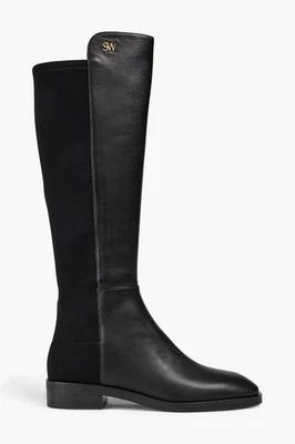 RRP€685 STUART WEITZMAN Knee High Boots US9 UK6.5 EU39.5 Logo Contrast Leather  - Image 1 of 4