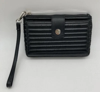 Новый без ценников коричневый стеганый дорожный бумажник Samantha с радиочастотной идентификацией — черный - Изображение 1 из 4