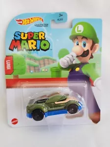Hot Wheels 6o SUPER MARIO BROS Serie de Cars de Personajes LUIGI 6/7 ¡Raro 2a Serie! - Imagen 1 de 4
