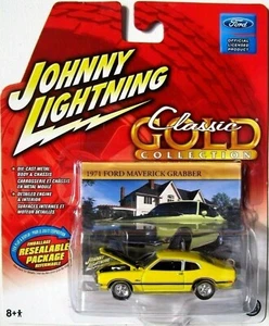 Johnny Lightning Classic Gold 1971 Ford Maverick Grabber 1:64 Yellow HTF - Picture 1 of 2