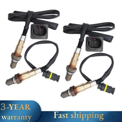 Sensor de oxígeno O2 aguas arriba y aguas abajo 4 piezas para BMW 750I 4,8 L V8 2006 2007 2008 Foto 1 de 4