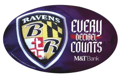 Baltimore Ravens EVERY DECIBEL M&T Stadium Refrigerator Car MAGNET 7.5" x 4.5" Cover