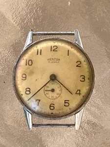 Vintage Mentor Military Trench Style Watch Swiss Made For Parts Or Repair - Picture 1 of 5