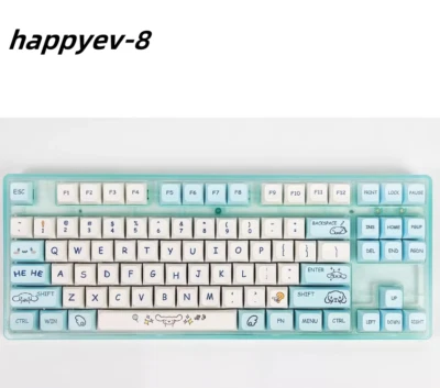 Cinnamoroll Theme Key Cap Cute PBT Keycaps XDA Height For Cherry MX keyboards - Image 1 of 4