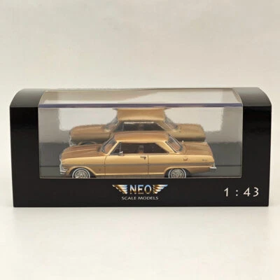 NEO 1/43 Chevrolet Nova SS 1963 Gold Resin Models Car Colllection - Immagine 1 di 4