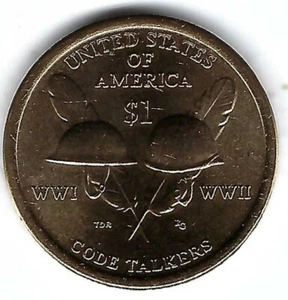 2016-D Denver Brilliant Uncirculated Code Talker Native American Dollar Coin! - Picture 1 of 2