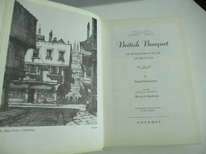 BRITISH BOUQUET An Epicurean Tour of England CHAMBERLAIN Vintage Gourmet 1963 - Picture 1 of 11